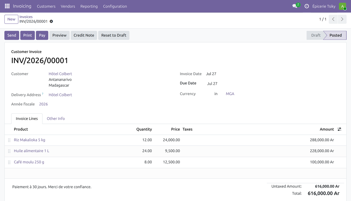 Invoicing
